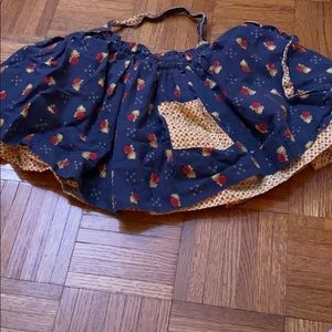reversible floral skirt